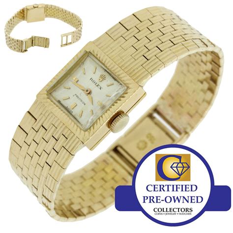 18k gold vintage rolex ring square|Rolex square watches for sale.